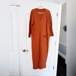 Storq Max Utility Button-Up Jumpsuit in Cinnamon, size 5 (XL)